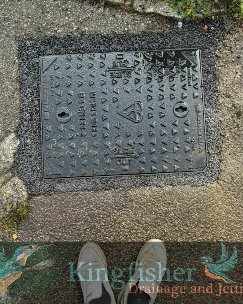 A brand new manhole cover fitted in Chelmsford